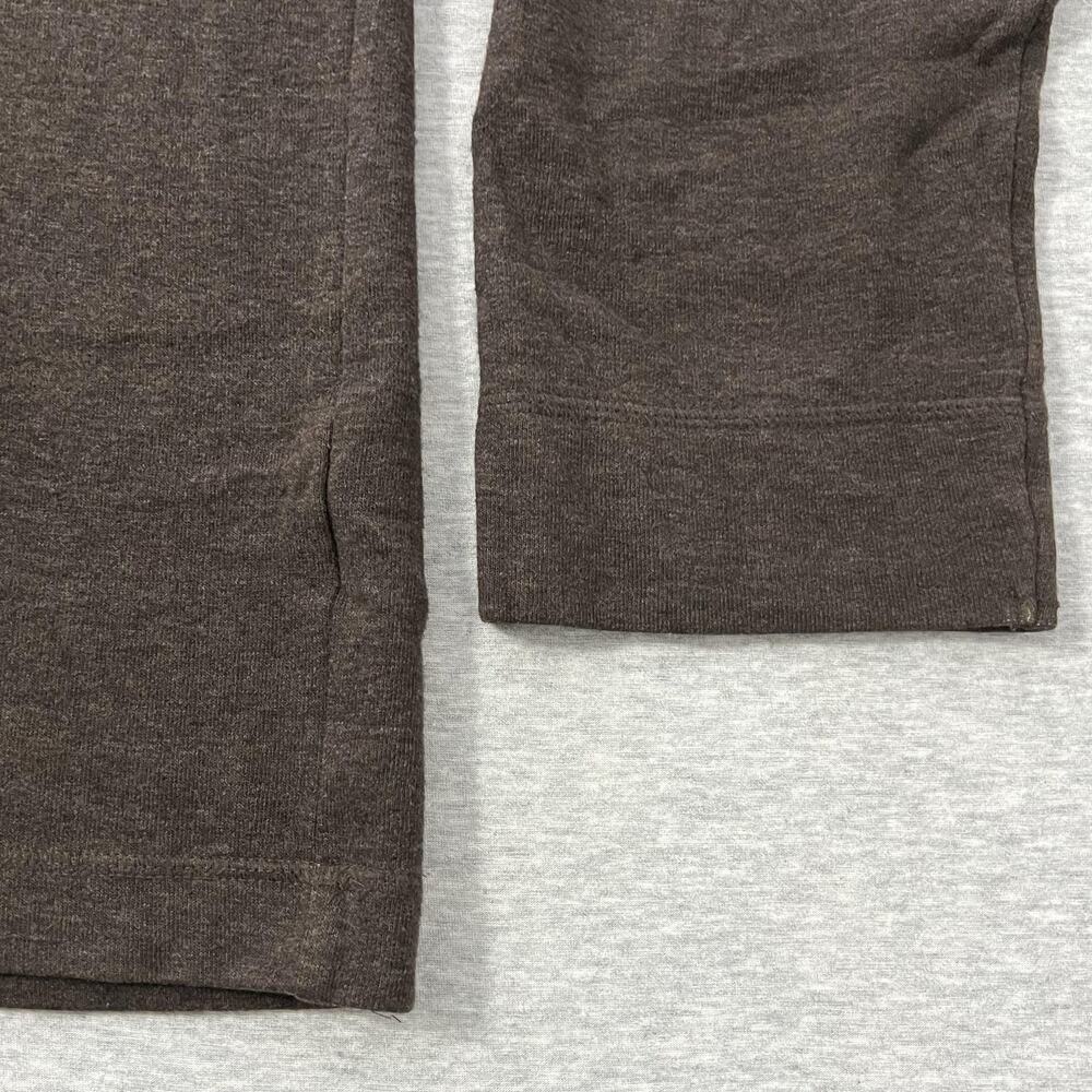 Banana Republic Sweater Mens XL Brown‎ Quarter Zip Pullover Cotton Knit Y2K 2008 - Picture 5 of 12